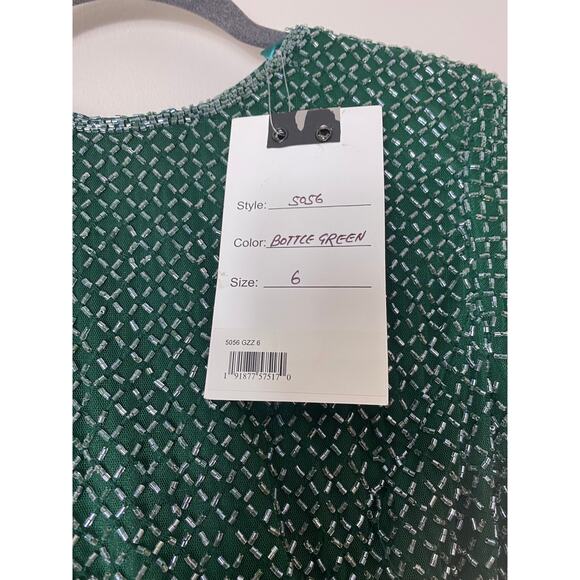 NWT MAC DUGGAL DRESS GOWN 6 GREEN MOTHER OF THE BRIDE EVENING HOLIDAYS FORMAL - Picture 5 of 16